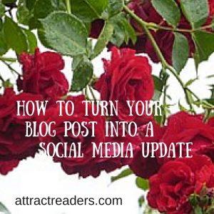turn your blog post into a social media update